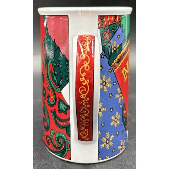 Christmas Coffee Tea Cup Holiday Mug 1995 Limited Edition Elegance Fire Works - Picture 8 of 16